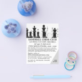 Chessboard, Chess Club Adverteren Flyer (Enkel)