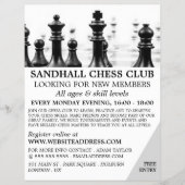 Chessboard, Chess Club Adverteren Flyer (Voorkant)