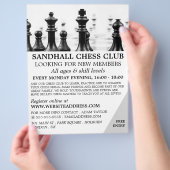 Chessboard, Chess Club Adverteren Flyer (Hand)