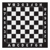 chessboard chess tafel wedstrijd perfect poster (Voorkant)