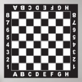 chessboard chess tafel wedstrijd poster (Voorkant)