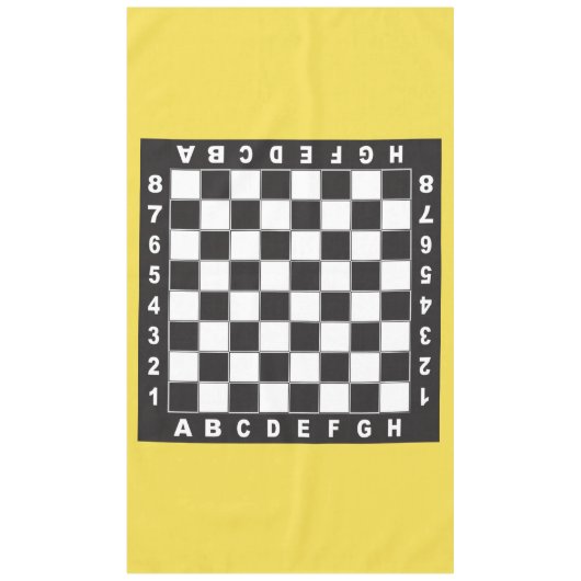 chessboard chess tafel wedstrijd tafelkleed (Voorkant)