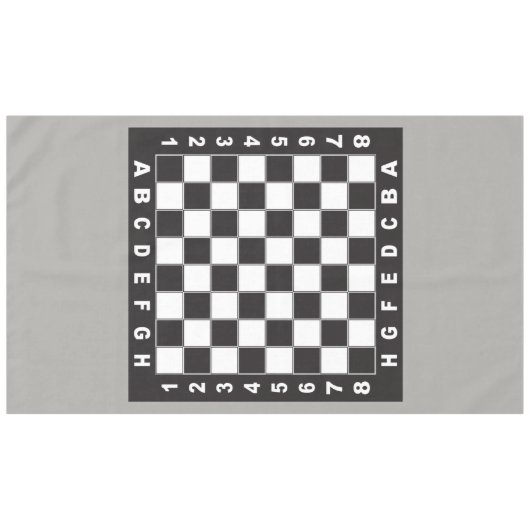chessboard chess tafel wedstrijd tafelkleed (Voorkant (Horizontaal))