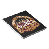 ChessBoard Citate Chess Player Thinking Game Board Notitieblok (Schuin)