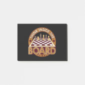 ChessBoard Citate Chess Player Thinking Game Board Post-it® Notes (Voorkant)