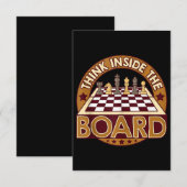 ChessBoard Citeert de Speler die van de Chess raad Kaart (Voorkant / Achterkant)