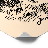 Chessboard door het kijkglas poster (Hoek)