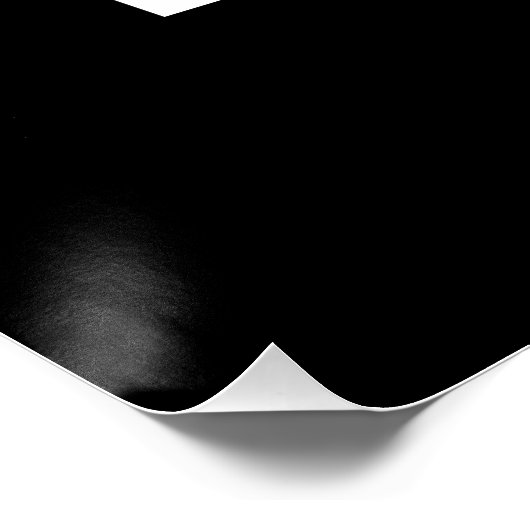 Chessboard Heart Valentijnsdag B&W Perfect Poster (Hoek)