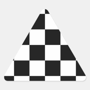 Chessboard met gerangschikte vlag voor racebestekk sticker