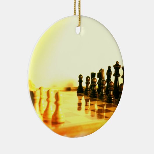 Chessboard Ornaemnt Keramisch Ornament (Rechts)