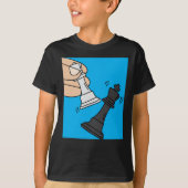 Chessboard Player-schaakstukken T-shirt (Voorkant)