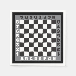 chessboard-wedstrijd dubbele posten servet