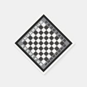 chessboard-wedstrijd dubbele posten servet (Hoek)