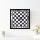chessboard-wedstrijd vierkante klok (Huis)