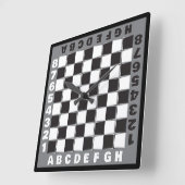 chessboard-wedstrijd vierkante klok (Hoek)