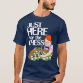 Chesscom hier voor de schaak Funny Nerdy Fan T-shirt (Voorkant)