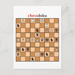 chessdoku briefkaart