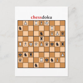 chessdoku briefkaart