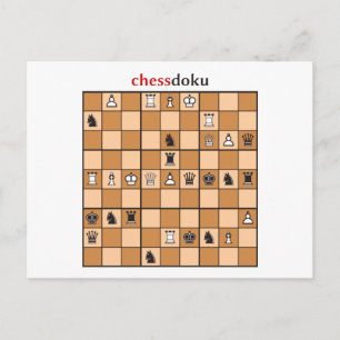 chessdoku briefkaart