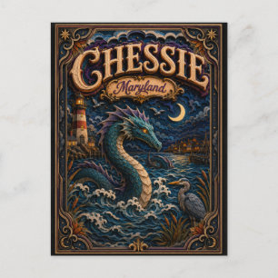 Chessie Maryland Popcut Legends Briefkaart