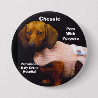 Chessie Pets met doel Ronde Button 7,6 Cm