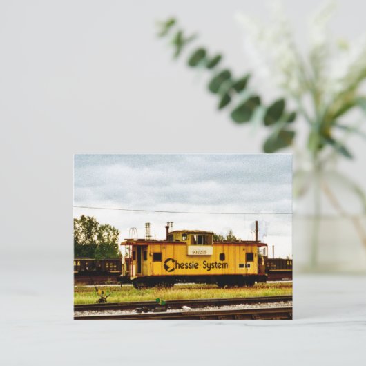 Chessie System Caboose at Toledo, OH 1996 Briefkaart (Staand voorkant)