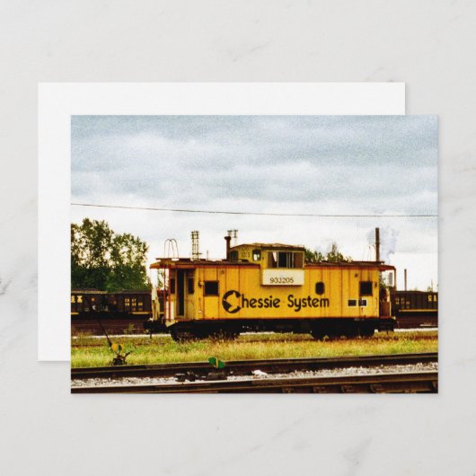 Chessie System Caboose at Toledo, OH 1996 Briefkaart (Voorkant / Achterkant)