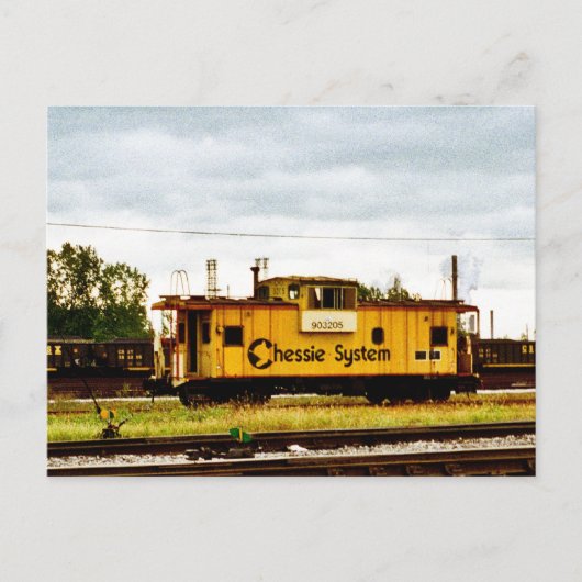 Chessie System Caboose at Toledo, OH 1996 Briefkaart (Voorkant)
