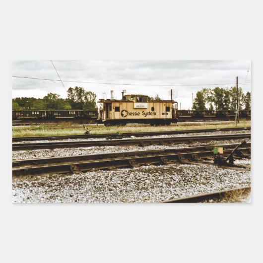 Chessie System Caboose at Toledo, OH 1996 Rechthoekige Sticker (Voorkant)