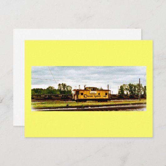 Chessie System Caboose te Toledo, OH 1996 Briefkaart (Voorkant / Achterkant)