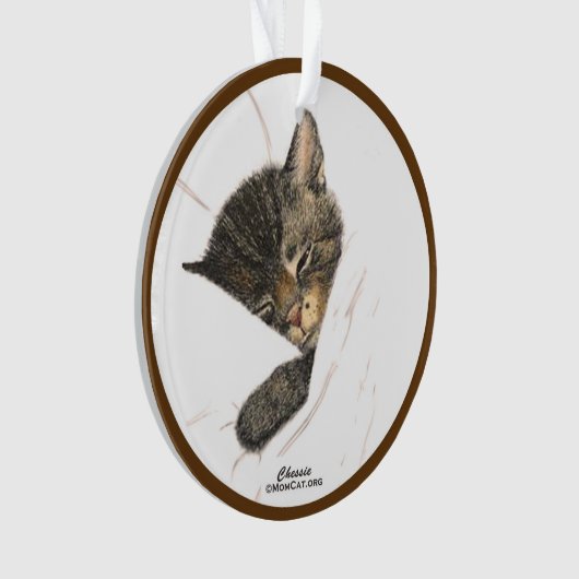 Chessie the Kitten Acrylornament Ornament (voorkant)