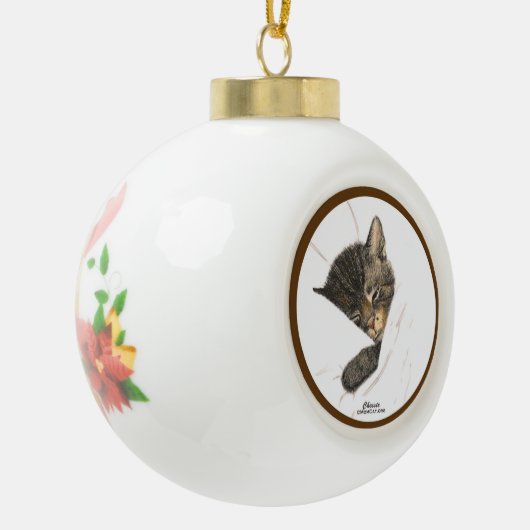 Chessie the Kitten Ceramic Ball Ornament (Links)
