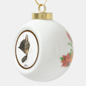 Chessie the Kitten Ceramic Ball Ornament (Rechts)