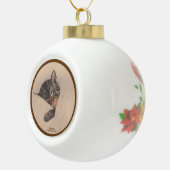 Chessie the Sleeping Kitten Ceramic Ball Ornament (Rechts)