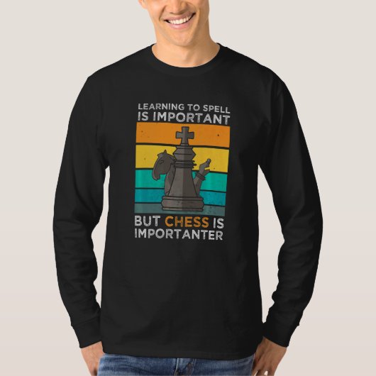 Chessman Checkmate Gambit Chess Player T-shirt (Voorkant)
