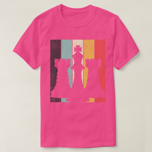 Chessman Chess Player Board Game Retro Chess T-shirt (Design voorkant)