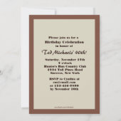 Chessmen Birthday Party Invitation Kaart (Achterkant)