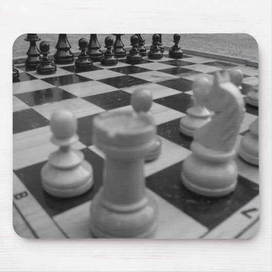 Chessset B&W Muismat (Voorkant)