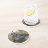 Chest Beating Gorilla Zandsteen Onderzetter (Zijkant)