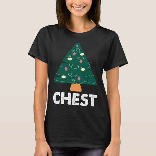 Chest Chestnuts Couples Matching Christmas Costume T-shirt (Voorkant)