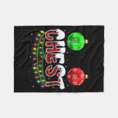 Chest Nuts Christmas Funny Matching Couple Chestnu Fleece Deken (Voorkant (Horizontaal))