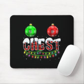 Chest Nuts Christmas Funny Matching Couple Chestnu Muismat (Met muis)