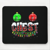 Chest Nuts Christmas Funny Matching Couple Chestnu Muismat (Voorkant)