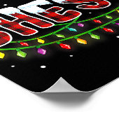 Chest Nuts Christmas Funny Matching Couple Chestnu Poster (Hoek)