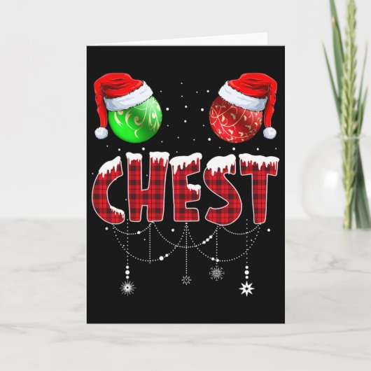 Chest Nuts Christmas Matching Couple Chestnuts 1 Kaart (Voorkant)