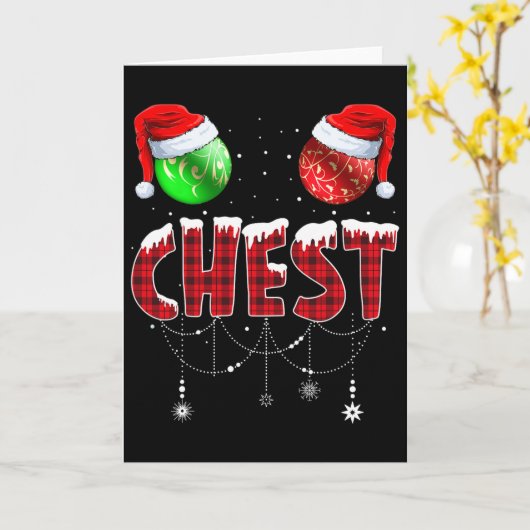 Chest Nuts Christmas Matching Couple Chestnuts 1  Kaart (Gele Bloem)