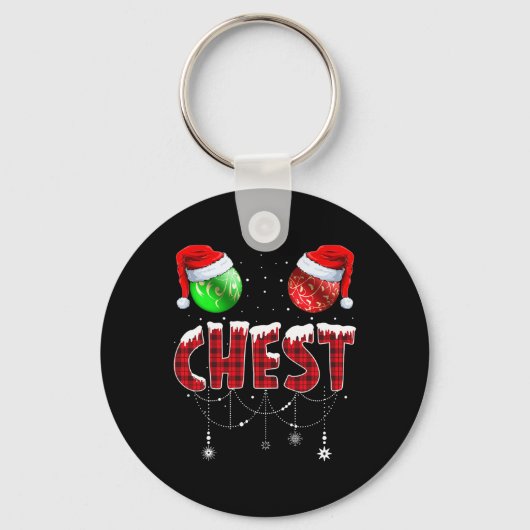 Chest Nuts Christmas Matching Couple Chestnuts 1 Sleutelhanger (Voorkant)