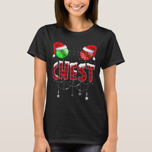 Chest Nuts Christmas Matching Couple Chestnuts 1 T-shirt (Voorkant)