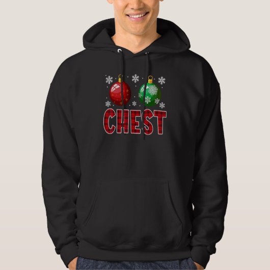 Chest Nuts Christmas   Matching Couple Chestnuts 2 Hoodie (Voorkant)