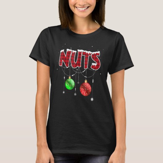 Chest Nuts Christmas  Matching Couple Chestnuts 2 T-shirt (Voorkant)